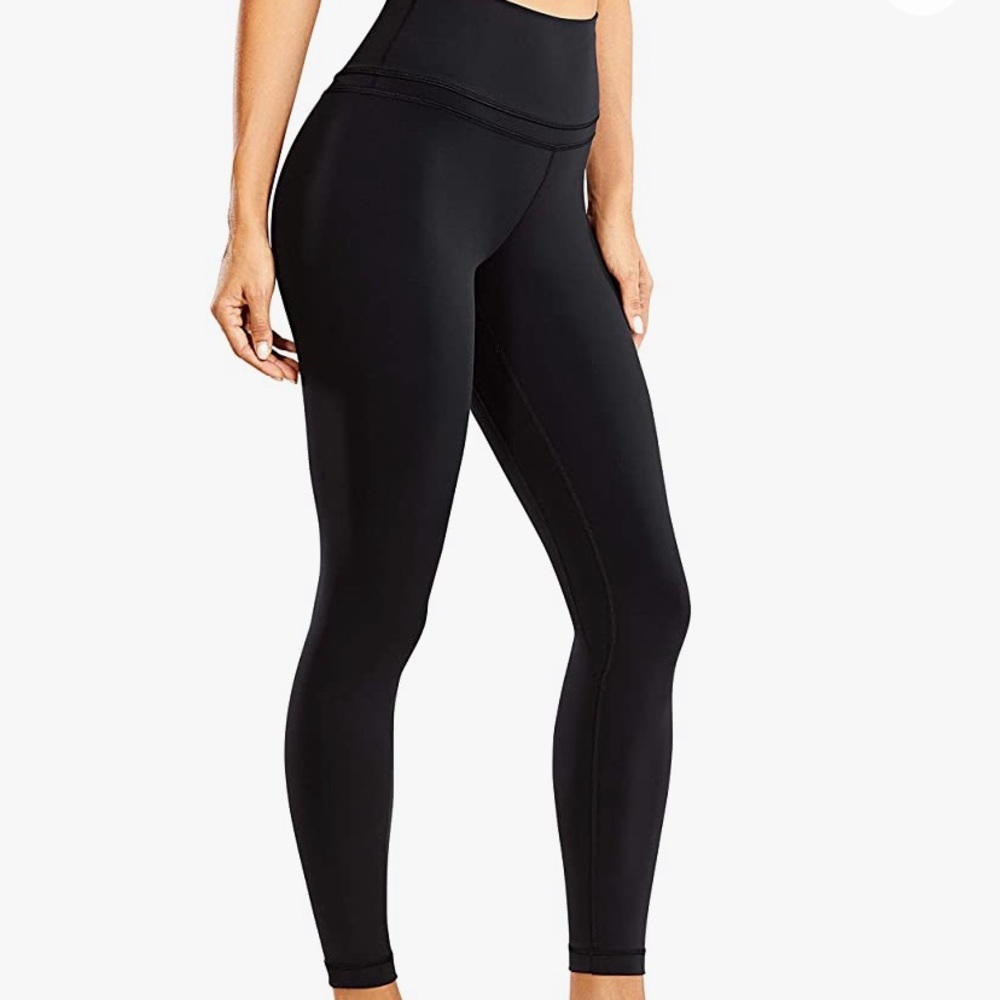 CRZ YOGA Women's Naked high waist Workout Leggings 7/8 inseam size small